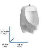 KOHLER 0.5 GPF White Wall-mounted Urinal KOHLER 0.5 GPF White Wall-mounted Urinal