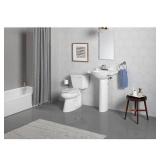 Veer Vitreous China Pedestal in White Veer Vitreous China Pedestal in White