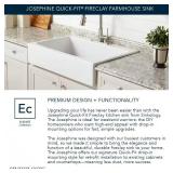 Josephine Farmhouse Sink, 34', White Josephine Farmhouse Sink, 34', White