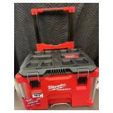 Milwaukee Packout Rolling Cart - Red Modular Storage System (Wheel missing nut)