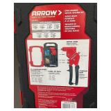 ARROW One-Hand Rivet Kit with 360° Swivel Head in Red Case - 100 Rivets, 4 Drill Bits