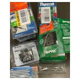 Tapcon Concrete Screws 3/16 x 1-1/4 in (25 pc) & SPAX Decking Screws & Grisham Spacers