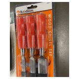 Anvil Retractable Snap-off Knife Set (2-Piece) & Buck Bros Wood Chisel Set (3-Piece)