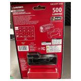 Husky Rechargeable Compact Flashlight with Holster - 500 Lumens - USB-C In/Out - 4-Pack