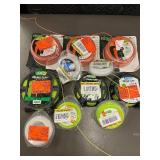 RINO-TUFF Pro Twisted Trimmer Line - 0.095 in x 125 ft - Yellow/Jaune, White, Green (DS108)