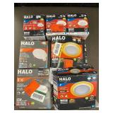 Halo LED Recessed Downlights - 4in, 5/6in & 6in Direct Ceiling Mount (Lot of 6)