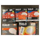 Halo LED Recessed Downlights - 4in, 5/6in & 6in Direct Ceiling Mount (Lot of 6)