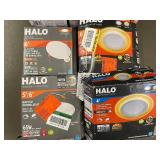 Halo LED Recessed Downlights - 4in, 5/6in & 6in Direct Ceiling Mount (Lot of 6)