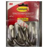 3M Command Brand Medium Designer Hooks Value Pack (2 Packs) & Velcro Strap