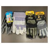 Firm Grip General Purpose Work Gloves - XL & L (Lot of 4)