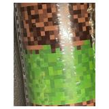 box c - Minecraft Pixel Camouflage Wallpaper Rolls - Reversible Pixel Vinyl - 78.5 sq ft (Lot of 2)
