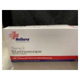 MedSource Nurse's Stethoscope 22 in Tubing Chrome Binaurals MS-70021/22/23/24/25/26