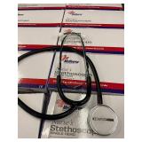 MedSource Nurse's Stethoscope 22 in Tubing Chrome Binaurals MS-70021/22/23/24/25/26