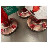 Perky-Pet Vintage Hummingbird Feeder - Red Glass (Set of 3)