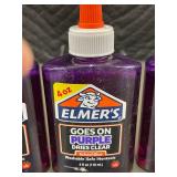 Set of 5 Elmer's Disappearing Purple School Glue - 4 oz Bottles