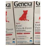 Genexa Kids' Pain & Fever Acetaminophen 160 mg/5 mL - 4 oz - Blueberry - Ages 2-11 - 3-Pack