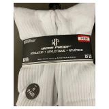 Wear Proof Men's Athletic Socks 12 Pair Size 10-13 White