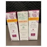 Burt's Bees SPF 30 Firming Day Lotion with Bakuchiol - Lot of 3