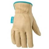 Women's Water-Resistant Leather Work Gloves, HydraHyde, Medium (lot of 3)