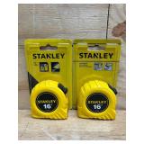 Stanley 16 ft. L X 0.75 in. W Tape Measure (lot of 2)