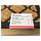 *Beige Panama EMB Indoor, Outdoor 18 in. x 30 in. Rubber Backed Door Mat (lot of 2)