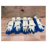 Ironton latex-coated work gloves Size Large (lot of 10)
