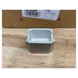 Hall China 7160AWHA Ivory (American White) Sugar Packet Holder / Caddy - 24/Case