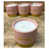 Sweet Sugar Kisses Scented Candle 12oz lot of 4