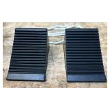 Ironton Compact Wheel Chocks, 4-5/16in.L x 3in.W x 2-5/8in.H, Solid Rubber, 2-Pk. #29378 Msrp $16.99