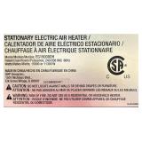 *Dyna-Glo Electric Garage Heater, 51,180 BTU, 15,000 Watts, 240 Volts, Model# EG15000DH #76206 Msrp $849.99