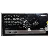 Klutch Horizontal/Vertical Metal Cutting Band Saw, 4-1/2in. x 6in., 3/4 HP, 120V #49464