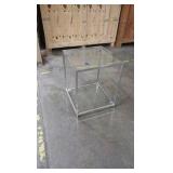 glass end table glass end table