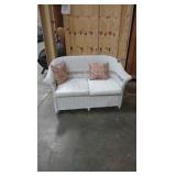 wicker bench wicker bench