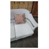 wicker bench wicker bench