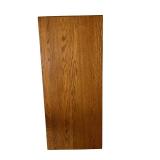 Oak Round Dining Table with 1 Leaf & 6 Vintage Chairs