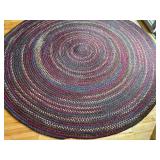 Braided Round Rug - 86 Inch Diameter Multicolor
