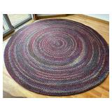 Braided Round Rug - 86 Inch Diameter Multicolor