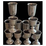 Pewter Goblets - Tall & Short (Two Sizes)