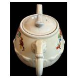 Drip-O-Lator Teapot - Floral Pattern, 8 in H x 10.5 in L x 7 in W
