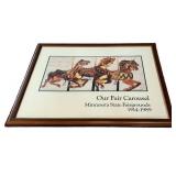 Stephan Hesser Our Fair Carousel Print - Minnesota State Fairgrounds 1914-1989, 25 x 30.5 in
