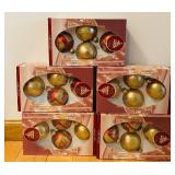DR - Enchanted Forest Christmas Ornaments - SKU 2814044 - Red & Gold Baubles in Boxes