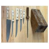 DR - Chicago Cutlery Walnut Tradition 10-Piece Knife Set with Oak Block