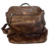 CLUCI Faux Leather Backpack & Purse with Handle