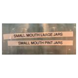 LL - Canning Jars Lot - Wide Mouth & Small Mouth Jars, Pint Jars, Lids & Stock Pot