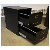 LG - Black Metal 2-Drawer File Cabinet #2
