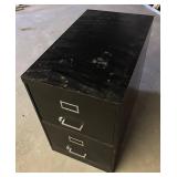 LG - Black Metal 2-Drawer File Cabinet #2