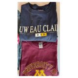 Nebraska Long Sleeve Shirt & 4 College Graphic Tees (Lot of 5)