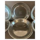 DR - Anchor Hocking Pyrex Plate - Ovenware Glass - 9 in Diameter - Made in USA - Set of 6