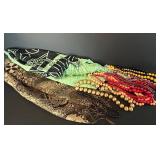 DR - N-Karim Pashmina Shawl 66-Inch Length - 100% Pashmina and Assorted Beaded Necklaces