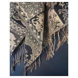 DR - N-Karim Pashmina Shawl 66-Inch Length - 100% Pashmina and Assorted Beaded Necklaces